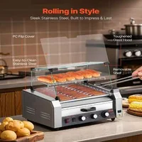 Професионална-електрическа-машина-за-хот-дог-с-11-ролки-2400W