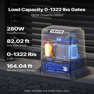 Автоматичен-механизъм-за-плъзгаща-порта-816-кг-280W-с-4-м-релса