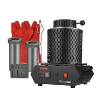 1350W-електрическа-пещ-за-топене-на-метали-1150-C-с-графитни-тигли