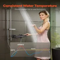 Термостатичен-смесител-за-душ-38-C-защитна-ключалка-от-масивен-месинг-матирано-черно