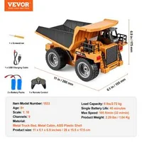 Дистанционно-управление-Самосвал-Играчка-размер-1-18