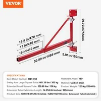 Стойка-за-електрически-кран-подемник-300-кг-въртяща-се-на-180-сгъваемо-рамо