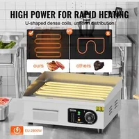 Електрическа-скара-за-професионална-употреба-2800W-с-плосък-плот-от-35-до-70см-50-300-C