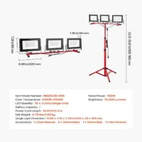 LED-работна-лампа-на-статив-150W-15000-лумена-с-три-глави