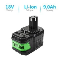 2-броя-Батерия-за-Ryobi-9-0Ah-18V-18V-Lithium-Battery-for-P108-P102-P103-P104-P105-P109