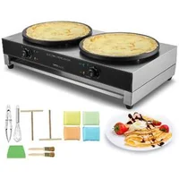 Професионална-машина-за-палачинки-3400W-с-двойна-глава