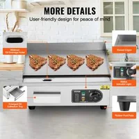 Електрическа-скара-за-професионална-употреба-2800W-с-плосък-плот-от-35-до-70см-50-300-C