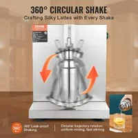 Машина-за-приготвяне-на-млечен-шейк-120W-от-неръждаема-стомана