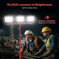 LED-работна-лампа-на-статив-150W-15000-лумена-с-три-глави