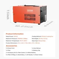 PCP-компресор-за-въздух-4500-PSI-с-вграден-адаптер-12-220V