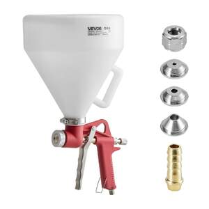 Пистолет-за-текстуриране-Air-Texture-Spray-Gun-4-5-л-резервоар-с-3-дюзи-3-5-6-8-мм