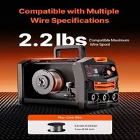 MIG-Заваръчен-апарат-130-A-Безгазов-Flux-Core-Синергичен-IGBT-инвертор