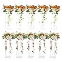 Стойка-за-сватбени-цветя-Flower-Stand-10-броя-60-см-височина-акрилна-колона