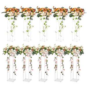 Стойка-за-сватбени-цветя-Flower-Stand-10-броя-60-см-височина-акрилна-колона