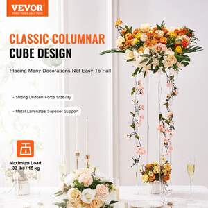 Стойка-за-сватбени-цветя-Flower-Stand-10-броя-60-см-височина-акрилна-колона