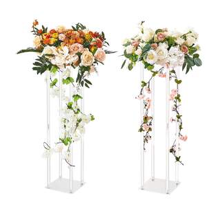 Стойка-за-сватбени-цветя-Flower-Stand-2-броя-80-см-височина-акрилна-колона