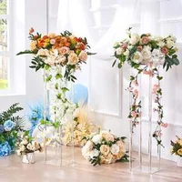 Стойка-за-сватбени-цветя-Flower-Stand-2-броя-80-см-височина-акрилна-колона