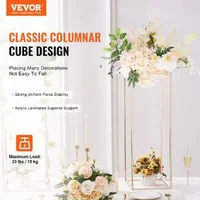 Стойка-за-сватбени-цветя-Flower-Stand-2-броя-80-см-височина-Метална-колона-златен-цвят