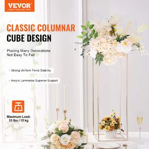 Стойка-за-сватбени-цветя-Flower-Stand-2-броя-80-см-височина-Метална-колона-златен-цвят