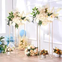 Стойка-за-сватбени-цветя-Flower-Stand-2-броя-80-см-височина-Метална-колона-златен-цвят