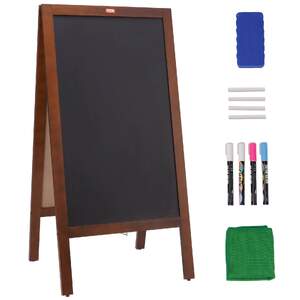 Магнитна-дъска-за-писане-Chalkboard-Sign-51-x-101-см-с-дървена-рамка-за-стенен-монтаж-или-статив