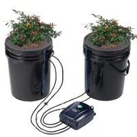 DWC-Хидропонна-Система-с-2-Кофи-2-x-20L-и-Капково-Напояване
