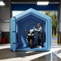 Компактна-Надуваема-Бояджийска-Кабина-3-x-2-5-x-2-5-m-с-Триъгълен-Покрив