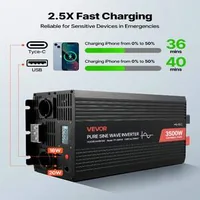 Инвертор-с-Чиста-Синусоида-3500W-12V-към-230V-LCD-Дисплей-и-Дистанционно