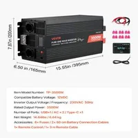Инвертор-с-Чиста-Синусоида-3500W-12V-към-230V-LCD-Дисплей-и-Дистанционно