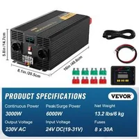 Инвертор-с-Чиста-Синусоида-3000W-DC-24V-към-AC-230V
