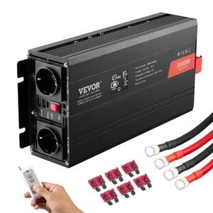 Инвертор-с-Чиста-Синусоида-2000W-12V-към-230V-LCD-Безжично-Дистанционно