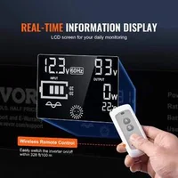 Инвертор-с-Чиста-Синусоида-2000W-12V-към-230V-LCD-Безжично-Дистанционно