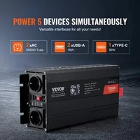 Инвертор-с-Чиста-Синусоида-2000W-12V-към-230V-LCD-Безжично-Дистанционно