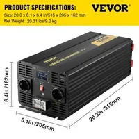 Инвертор-с-Модифицирана-Синусоида-6000W-12V-към-230V-LCD-Дисплей