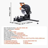 Циркуляр-за-Рязане-на-Метал-Chop-Saw-355-мм-3500W-Безчетков-Мотор