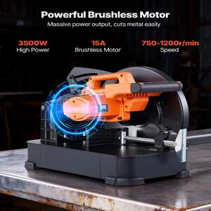 Циркуляр-за-Рязане-на-Метал-Chop-Saw-355-мм-3500W-Безчетков-Мотор