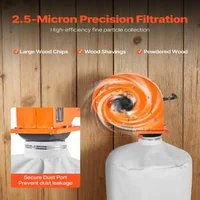 Прахоуловител-за-Монтаж-на-Стена-1-HP-560-CFM-2-5-Микрона-Филтрация
