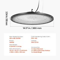 10-бр-LED-Високо-Тавански-Светлини-200W-30000-лумена-Супер-Ярки-UFO-Светлини-IP65-100-277V-за-Склад-Цех-и-Фабрика