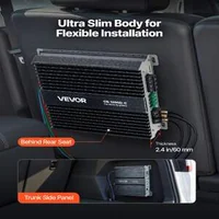Моно-Автомобилен-Усилвател-1200W-RMS-Клас-D-Стабилен-при-1-2-4-Ома-с-Дистанционно-Управление-за-Сабвуфери