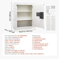 Сейф-за-Вграждане-в-Стена-23-5-Л-Скрит-Дизайн-3-Нива-Дигитално-Заключване