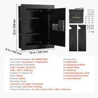 Биометричен-Сейф-за-Вграждане-в-Стена-23-5-Л-Пръстов-Отпечатък-3-Нива-Скрит-Монтаж
