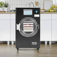 Черна-Машина-за-Лиофилизация-Freeze-Dryer-с-4-Нива-Професионално-Вакуумно-Сушене