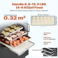 Черна-Машина-за-Лиофилизация-Freeze-Dryer-с-4-Нива-Професионално-Вакуумно-Сушене