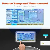 Черна-Машина-за-Лиофилизация-Freeze-Dryer-с-4-Нива-Професионално-Вакуумно-Сушене