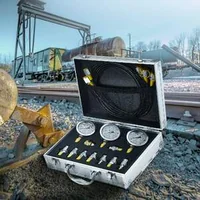 Хидравличен-Тестов-Комплект-с-3-Манометъра-9-Съединителя-и-3-Маркуча