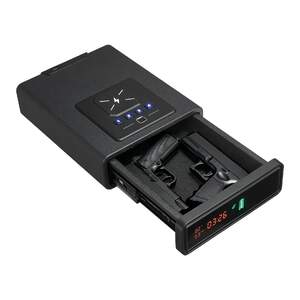 Биометричен-Сейф-за-Пистолети-3-Начина-на-Достъп-LCD-Екран-и-Безжично-Зареждане