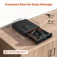 Биометричен-Сейф-за-Пистолети-3-Начина-на-Достъп-LCD-Екран-и-Безжично-Зареждане