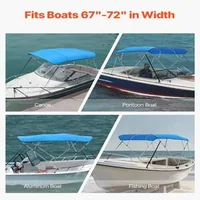 Тента-за-Лодка-Bimini-Top-с-4-Рамки-2-44-м-Дължина-600D-Oxford-Синя