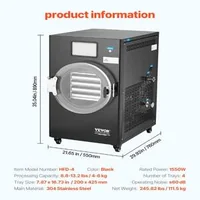 Черна-Машина-за-Лиофилизация-Freeze-Dryer-4-Нива-Вакуумно-Сушене-на-Храна