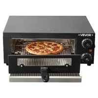 Професионална-Електрическа-Фурна-за-Пица-30-см-1450W-Неръждаема-Стомана